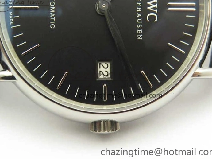 MIROTIME 0404 Portofino Automatic SS TWF 1:1 Best Edition Black Dial on Black Leather Strap A TravelReady 7199